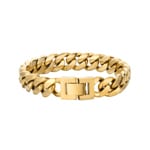 12mm Cuban Link Curb Bracelet Gold plated