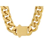 14mm Chaîne Cuban Link plaqué or jaune - KE0057-G-14MM
