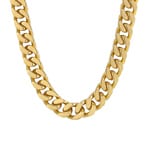 14mm Cuban Link Curb Chain Gold plated