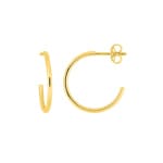 14mm Halbcreolen 750/18 K Gelbgold 1.2mm