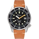 Squale 1521 Black Blasted Leather