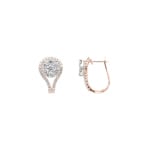 2.00 carats diamants créoles or rosé 750/18 ct