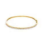 2.00 Karat Diamantarmreif oval 750/18 K Gelbgold
