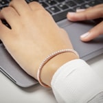 2.00 Karat Diamantarmreif oval 750/18 K Roségold - AR-69262-RG