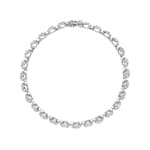 2.00 Karat Diamanten Halo Tennisarmband 750/18 K Weissgold - AR-69565-WG