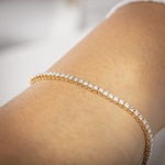 2.00 carats diamants bracelet rivière or jaune 750/18 ct - AR-69167-2-GG