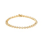 2.00ct Diamond Tennis Bracelet 750/18 K Yellow Gold