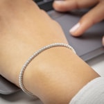 2.00ct Diamond Tennis Bracelet 750/18 K White Gold - AR-69167-2-WG