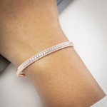2.01 carats diamants bracelet jonc or rosé 750/18 ct - AR-69554-RG