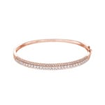 2.01 Karat Diamantarmreif 750/18 K Roségold
