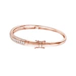 2.01 carats diamants bracelet jonc or rosé 750/18 ct - AR-69554-RG