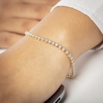 2.02 Karat Diamanten Tennisarmband 750/18 K Gelbgold - AR-69480-GG