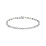 2.04 Karat Diamanten Tennisarmband 750/18 K Weissgold