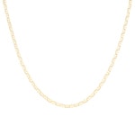 2.0mm Collier gourmette marine or jaune 750/18 ct