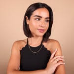 2.0mm Collier gourmette marine or jaune 750/18 ct - KEM5020