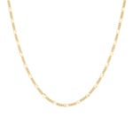 2.2mm Collier figaro fantaisie or jaune 750/18 ct - KEF5022