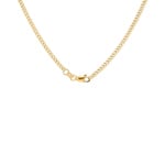 2.2mm Collier gourmette limée or jaune 750/18 ct - KEP6022