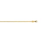 2.4mm Collier jaseron or jaune 750/18 ct - CER1002