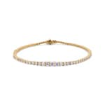 2.51ct Diamonds Gradient Tennis Bracelet 750/18 K Yellow Gold