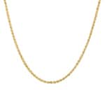 2.5mm Rope Chain Semi Solid 750/18 K Yellow Gold