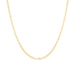 2.8mm Collier forçat miroir or jaune 750/18 ct