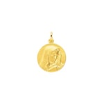 Pendant 750/18 K Yellow Gold Ø 19mm, Madonna
