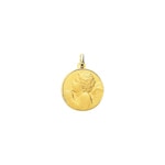 Pendant 750/18 K Yellow Gold Guardian Angel Ø 19mm - 20418