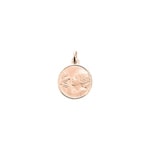 Anhänger 750/18 K Roségold Ø 16mm, Schutzengel mit Taube