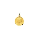 Anhänger 750/18 K Gelbgold Ø 17mm, Madonna