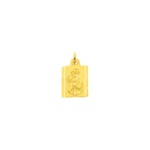 Pendentif or jaune 750/18 ct 12x14mm, St. Christophe - 20729