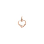 Anhänger 750/18 K Roségold 14x14mm, Herz