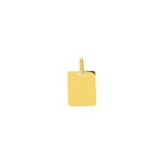Plaquette or jaune 750/18 ct 13x17mm