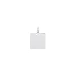 Engravable Pendant 750/18 K White Gold 13x17mm