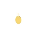Engravable Pendant 750/18 K Yellow Gold oval 13x17mm