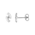 Ohrstecker 750/18 K Weissgold mit Zirkonia