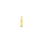 Pendant 750/18 K Yellow Gold with Diamond 0.01ct., Letter I