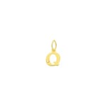 Anhänger 750/18 K Gelbgold mit Diamant 0.01ct., Buchstabe Q