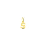 Anhänger 750/18 K Gelbgold mit Diamant 0.01ct., Buchstabe S