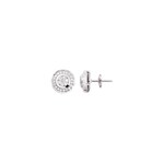 Stud Earrings 750/18 K White Gold with Diamonds 0.25ct. H/p1 - 2.2008.31