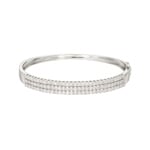 3.00 Karat Diamantarmreif 750/18 K Weissgold