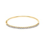 3.00 Karat Diamantarmreif oval 750/18 K Gelbgold