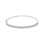 3.00 Karat Diamantarmreif oval 750/18 K Weissgold