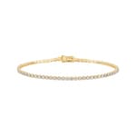 3.00 Karat Diamanten Tennisarmband 750/18 K Gelbgold