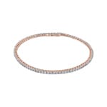 3.00 carats diamants bracelet rivière or rosé 750/18 ct