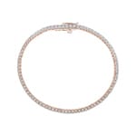 3.00ct Diamond Tennis Bracelet 750/18 K Rose Gold - AR-00248-RG