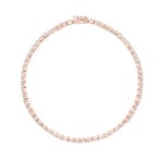 3.00 carats diamants bracelet rivière or rosé 750/18 ct - AR-69167-3-RG