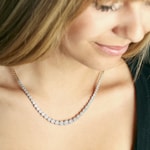 3.00 carats diamants collier or jaune 750/18 ct - KE-69432-GG