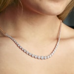 3.00 Karat Diamantencollier 750/18 K Roségold - KE-69432-RG