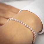 3.01 Karat Diamanten Tennisarmband 750/18 K Roségold - AR-69481-RG