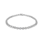 3.03 Karat Diamanten Tennisarmband 750/18 K Weissgold